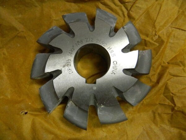 Precision Involute Gear Cutter #8 14-1/2º Pa 10T 5-3/4" Cut Dia. Z122192