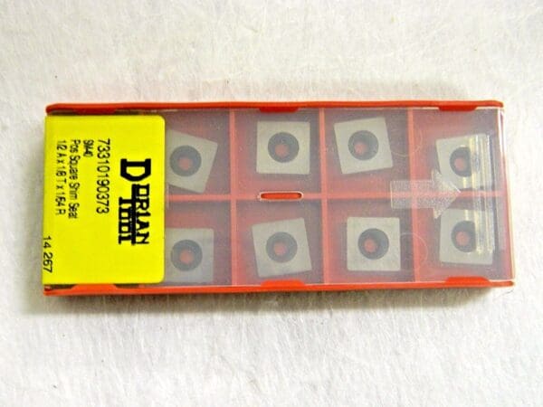 Dorian Tool Pos Square Shim Seats SM-40 1/2"A x1/8"T x1/64"R Qty 10 73310190373