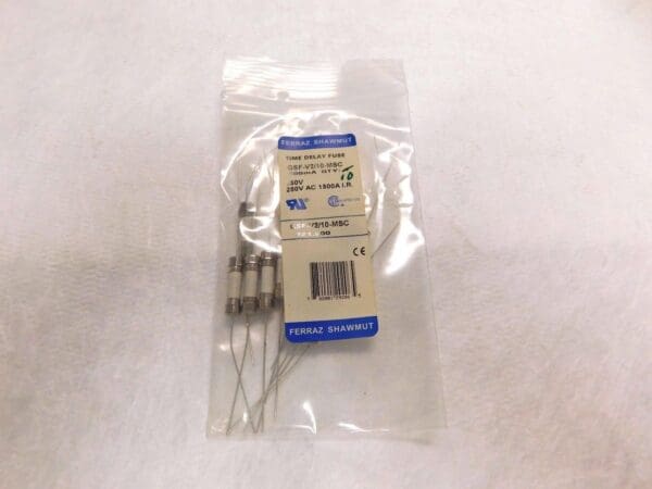 Ferraz Shawmut Time Delay Mini Ceramic Fuse 250V 0.20A Pack of 10 GSF-V2/10