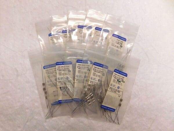 Ferraz Shawmut Time Delay Mini Glass Fuse 350V 0.50A 10PK #STG-V1/2