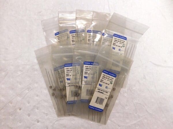 Ferraz Shawmut Fast Acting Mini Glass Fuse 250V 0.08A 10PK Lot of 9 GSB-V8/100