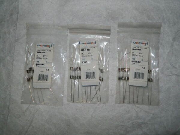 Ferraz Shamut Time Delay Miniature Glass Fuse 250 VAC 1A 25PK #GDG-V1-MSC