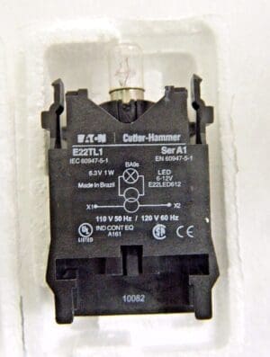 Eaton Cutler-Hammer Green Incandescent Indicating Light 120VAC E22H3X11