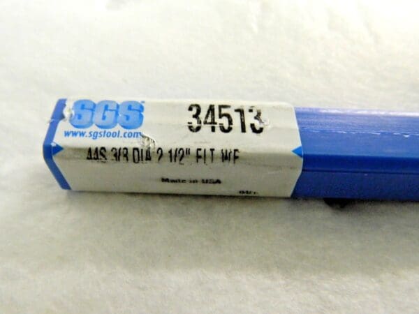 SGS Carbide Square End Mill 3/8" Dia x 2-1/2" LOC x 4-1/4" OAL 2FL 34513