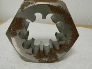 Interstate Carbon Steel Hex Rethreading Die 2”-11 BSPT 4.5” Outside Dia 79772497