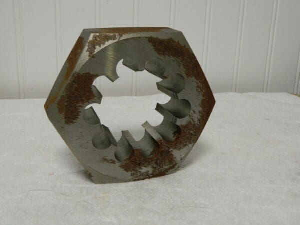 Interstate Carbon Steel Hex Rethreading Die 2”-11 BSPT 4.5” Outside Dia 79772497