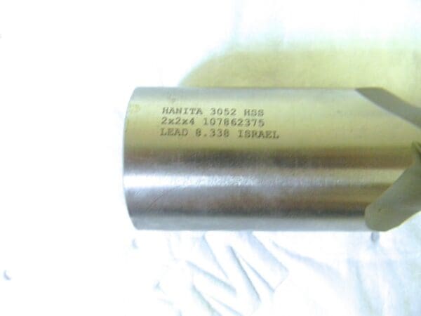 Hanita HSS Sq Finishing End Mill 2” Dia 2” Shk Dia 2Fl 4” LOC 7.75” L 305251040