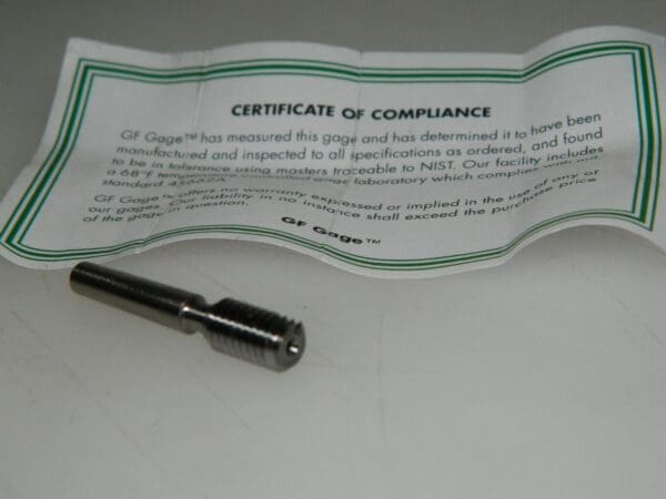 GF Gage Plug Thread Insert Gage 10-24 Class 2B/3B H019024GK