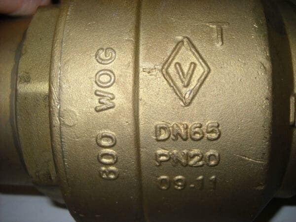 Vibco 2-1/2" NSF Full Port Ball Valve #BVS-250