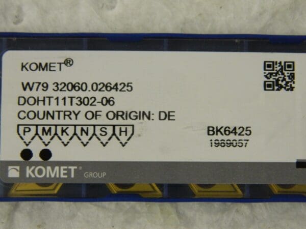 Komet W79 32060.026425 Grade BK6425 Turning Inserts 10 Pack #DOHT11T302-06