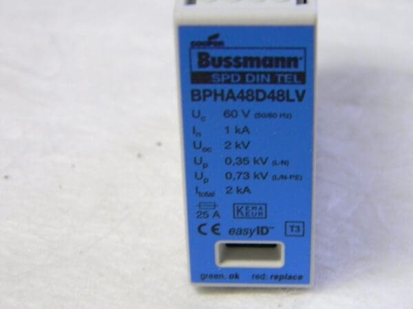 Cooper Bussmann 2 Pole 1 Phase 1 kA Hardwired Surge Protector BPHA48D48LV