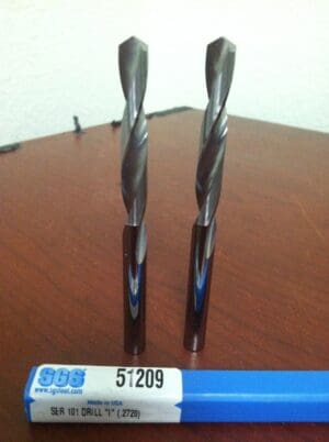 SGS 0.2720" x 0.2720" x 2-1/8" x 3-1/2" 2F Series 101 Carb Jobber Drills #51209