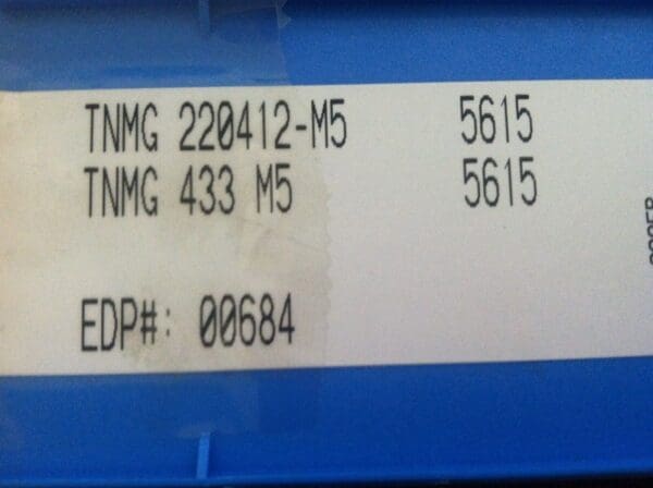 Valenite TNMG220412-M5 TNMG433-M5 5615 Carbide Turning Inserts Qty. 10 #00684