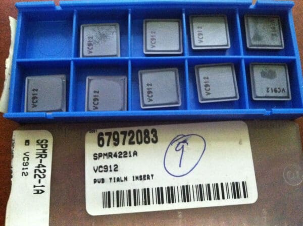 Valenite SPMR422-1A SPMR120308-1A VC912 Carbide Turning Inserts Qty. 9