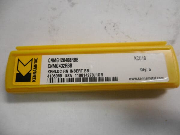 Kennametal Cnmg432rbb Kcu10 Carbide Inserts, Qty 5