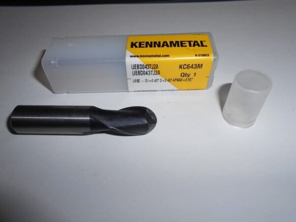 Kennametal 7/16" Dia 2FL AlTiN Carbide End Mill UEBD0437J2A KC643M