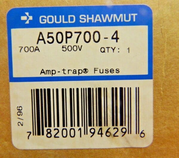 Ferraz Shawmut Fast Acting Semiconductor & High Speed Fuse 500V 700A A50P700-4