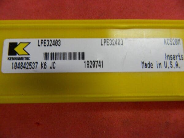 Kennametal LPE32403 KC520M 1920741 Milling Inserts, QTY 5 USA