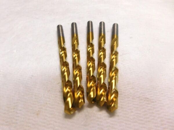 Hertel Spiral Jobber Drill 21/64" 118º RH HSS TiN Coated Lot of 5 71171219