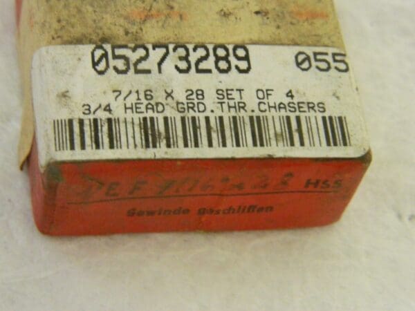 Professional CFM33 HK10 Chasers 3/4" Die Head 7/16" x 28 Set of 4 #05273289