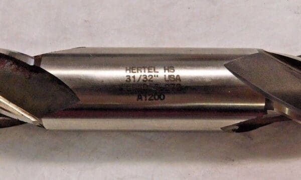 Hertel Non-Center Cutting Double End Mill 31/32" x 1" SK HSS 4 FL HAA78031C