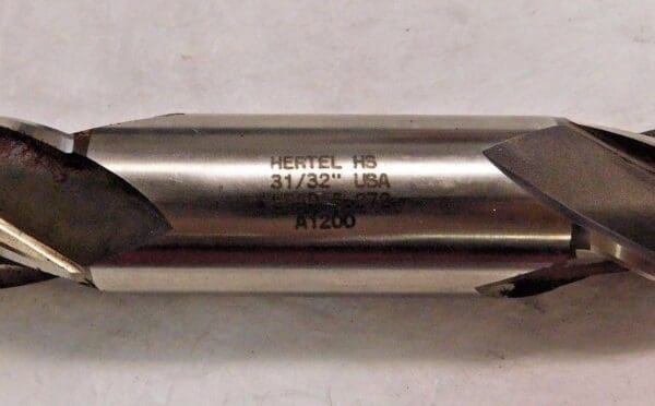 Hertel Non-Center Cutting Double End Mill 31/32" x 1" SK HSS 4 FL HAA78031C