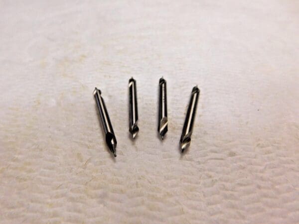 SPI Combined Drill & Countersink #00 0.025" Dia 60º Angle HSS Lot of 4 82-302-1