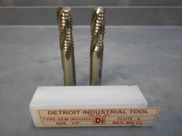 Detroit Indust 1/2" x 1/2" x 1-1/4" x 3-1/4" 4Flute M42 Cobalt Rough End Mills