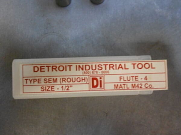 Detroit Indust 1/2" x 1/2" x 1-1/4" x 3-1/4" 4Flute M42 Cobalt Rough End Mills