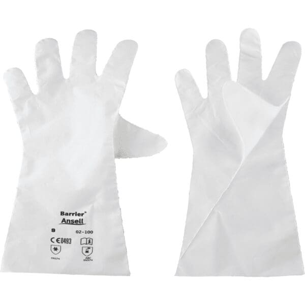 Ansell Barrier Chemical Resistant Gloves Size 6 (S) Qty. 12 Pairs #02-100