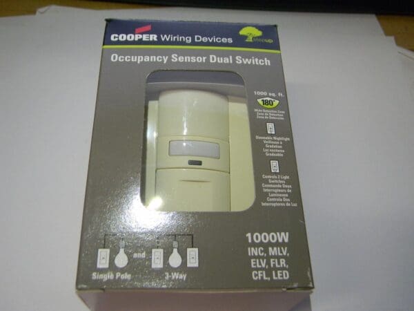 Cooper Wiring Devices Infrared Wall Switch 1,000 Sq Ft. #OS310U-A