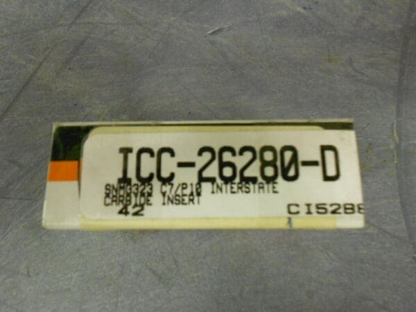 Interstate Turning Inserts SNMG323 C7/P10 Carbide 1 Box of 9 #ICC-26280-D