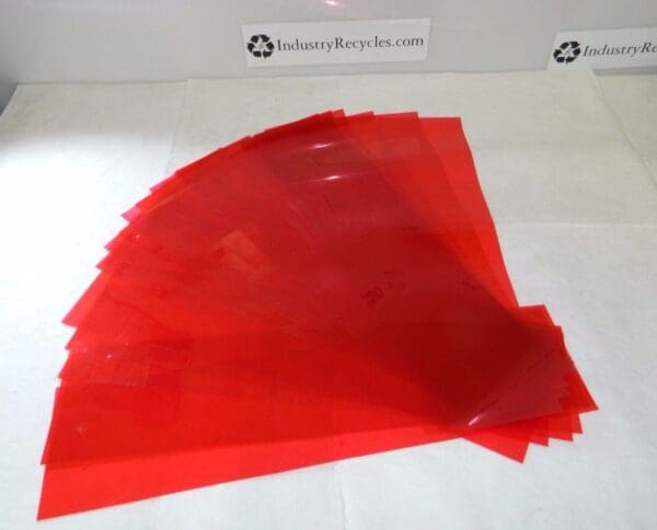 Professional Red Shim Stock Sheet 0.002" Thick x 5" W x 20" L Qty. 25 00019034