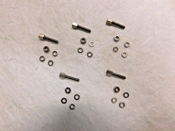 Unicorp Hex Jack Screws w/Hardware 4.5M x 14M SS Lot of 5 MJAX107M09-MSC