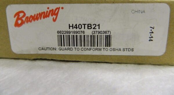 Browning Bushing Bore Roller Chain Sprocket 1/2" Pitch 21T H40TB21