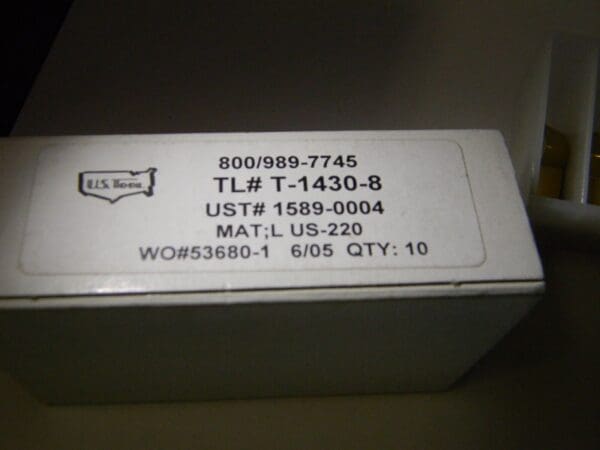 U.S. Tools #1589-0004 TL# T-1430-8 Carbide Inserts