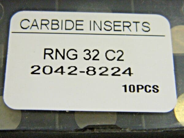 Interstate Carbide Turning Inserts RNG32 Grade I22 Qty 10 PCS 20428224