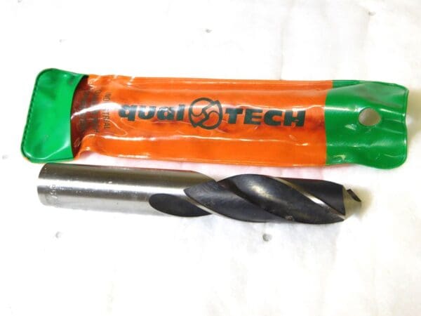 Qualtech HSS Screw Machine Drill Bit 55/64” Straight Shank Spiral Fl 3” LOC 6” L