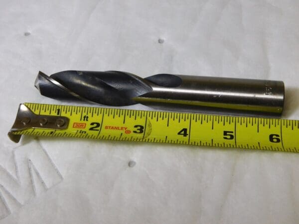 Qualtech HSS Screw Machine Drill Bit 55/64” Straight Shank Spiral Fl 3” LOC 6” L