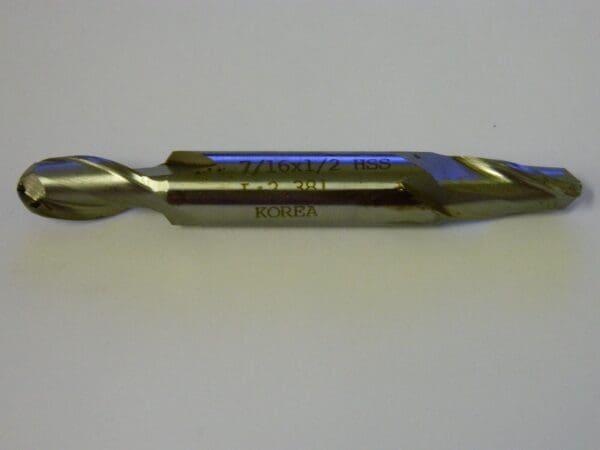 Interstate Spiral Flute End Mill 7/16" x 13/16" x 3-3/4" 2FL HSS #10922140