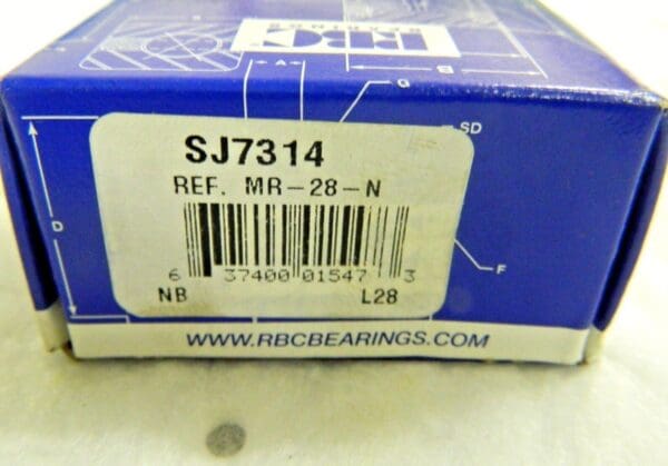 RBC Bearings Precision Ground Heavy Duty Needle Roller Bearings Qty 2 SJ7314