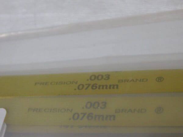 Precision Brand 0.003” Brass Thickness Gage 1/2” x 12” Blades (Pack of 12) 76210