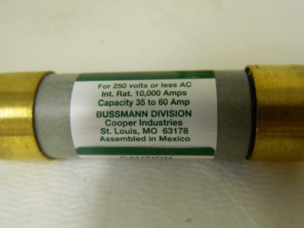 Cooper Bussmann Time Delay Renewable Fuse 2 Pack 250 VAC 35 Amp REN-35