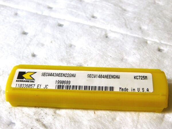 Kennametal Carbide Milling Insert SECW443AEEN22GNW Grade-KC725M Box of 5 1990689