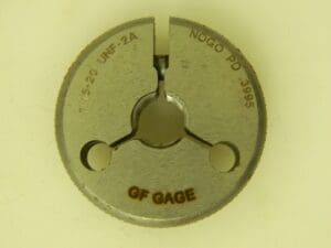 GF Gage Double Ended Ring Thread No Go Gage No. 6-32 2A R0138322AS (Incomplete)