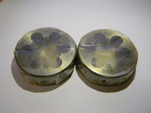 DTC 1" HSS Adjustable Round Split Dies, Qty 2 BSF10