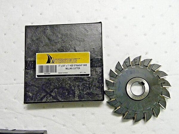 Interstate High Speed Steel HSS Straight Side Milling 5" 18Teeth 03015401