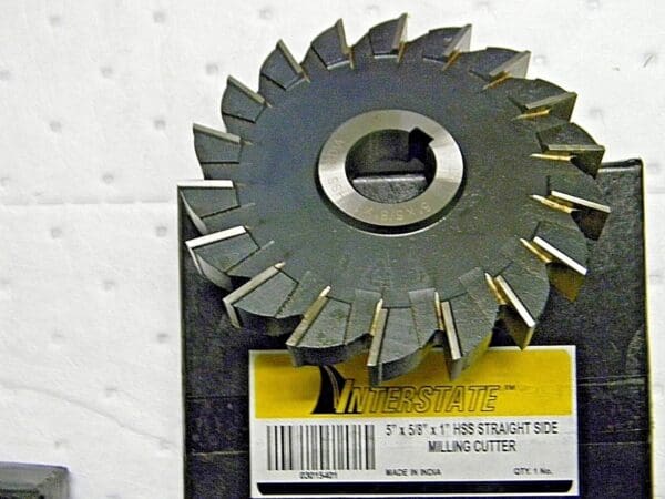 Interstate High Speed Steel HSS Straight Side Milling 5" 18Teeth 03015401