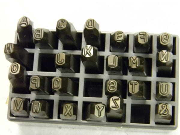 C.H. Hanson Incomplete Steel Stamp Set Alphabet 25900