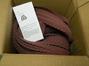 Norton Aluminum Oxide Belts Aprx 50 Pack 1/2" Wide 24" Long 320 Grit 78072786471